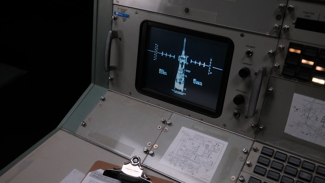 The control panel of a space station with notes on it