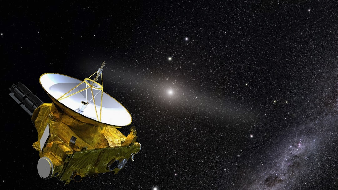an artist's rendering of a satellite in space